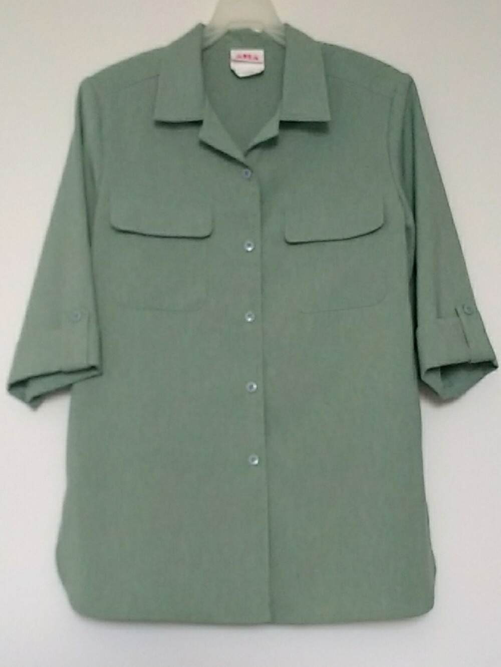 Alia Sage Green Women's Button-Down Shirt